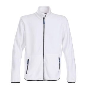 Printer Mens Speedway Fleece Jacket / White